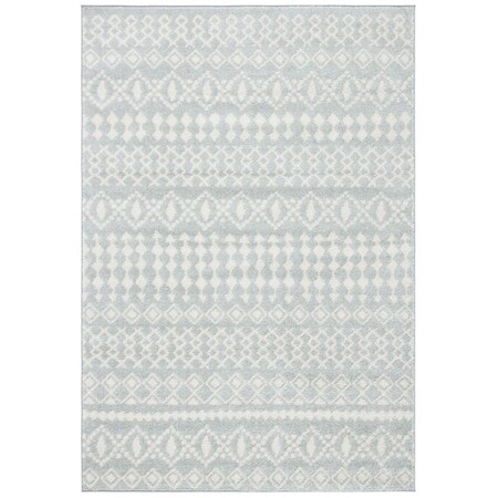 Safavieh 2 x 9 ft. Tulum Contemporary Rectangle Power Loomed Rug Light Gray & Ivory TUL240G-29